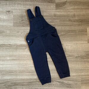 Little Rebels toddler boys dark blue overalls